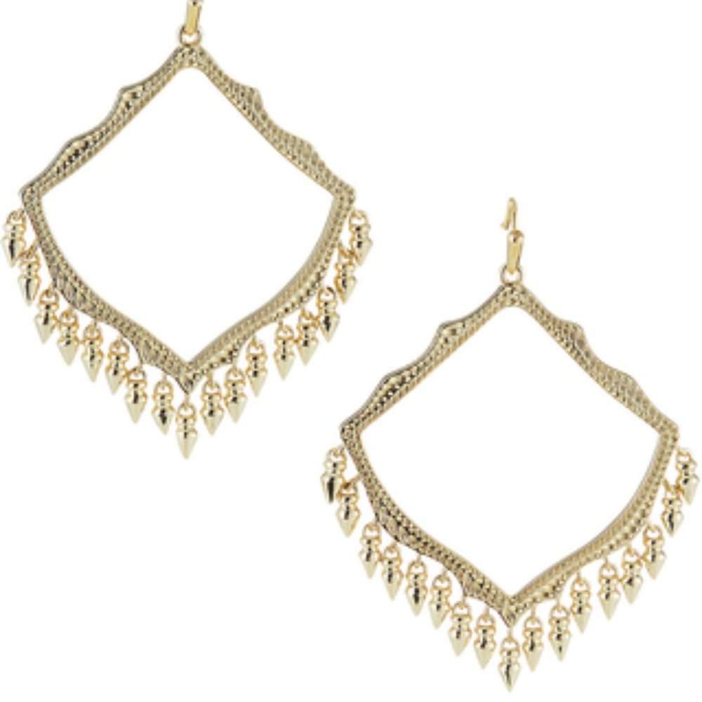 Kendra Scott Lacy Gold Earrings